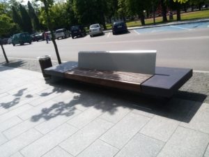 Gołdap, park – ławy